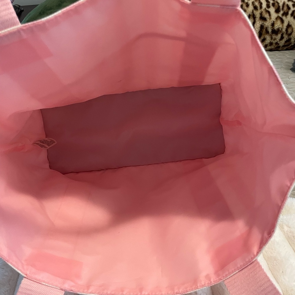 Victoria's Secret Pink and White Striped Tote new without tags - Picture 7 of 11